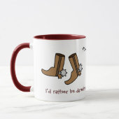 Cowboystiefel eher tanzen Land-Western Tasse (Links)