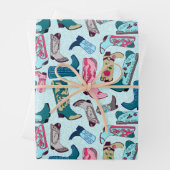 Cowboystiefel Geschenkpapier Set (Beispiel)