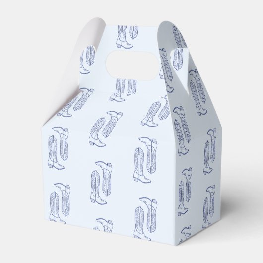 Cowboystiefel Geschenkschachtel (Rückseite)