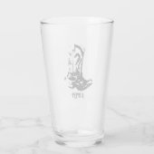 Cowboystiefel Glas (Rückseite)