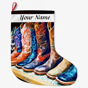 Cowboystiefel Großer Weihnachtsstrumpf