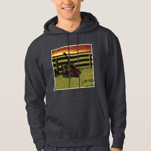 Cowboystiefel Hoodie (Vorderseite)