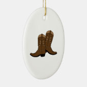 Cowboystiefel Keramik Ornament (Rechts)