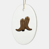 Cowboystiefel Keramik Ornament (Links)