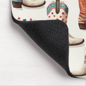Cowboystiefel-Muster Mousepad (Ecke)