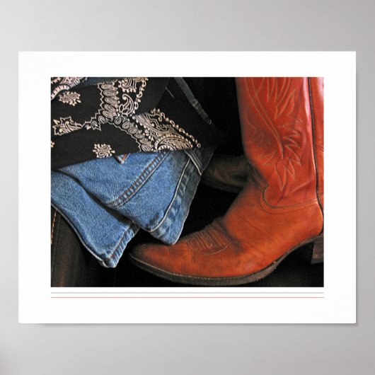 Cowboystiefel Poster (Vorne)