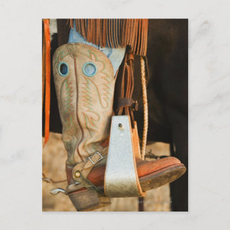 Cowboystiefel Postkarte