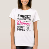 Cowboystiefel-T - Shirt Prinzessin-Wears (Vorderseite)