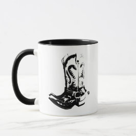 Cowboystiefel Tasse