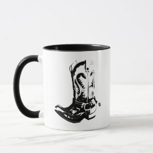 Cowboystiefel Tasse