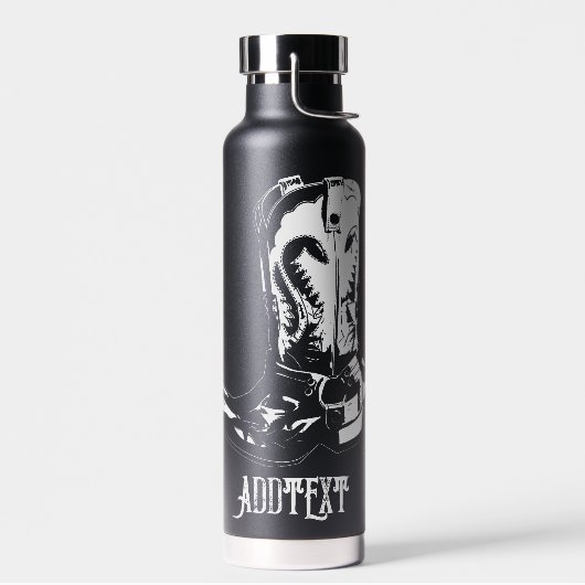 Cowboystiefel Trinkflasche (Links)