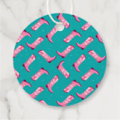 Cowboystiefel und Blume Geschenkanhänger (Rückseite)