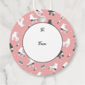 Cowboystiefel und Blume Geschenkanhänger (Vorderseite)