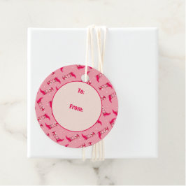 Cowboystiefel und Blume Geschenkanhänger