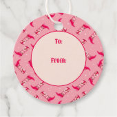 Cowboystiefel und Blume Geschenkanhänger (Vorderseite)