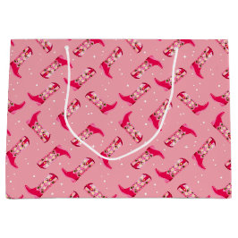 Cowboystiefel und Blume Große Geschenktüte