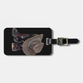 Cowboystiefel und Hut Gepäckanhänger (Vorderseite horizontal)