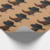 Cowboystiefel und Hut Geschenkpapier (Ecke)