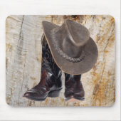 Cowboystiefel und Hut Mousepad (Vorne)