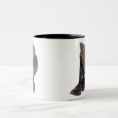 Cowboystiefel und Hut Zweifarbige Tasse (Mittel)
