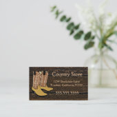 Cowboystiefel-Western-Thema Visitenkarte (Stehend Vorderseite)