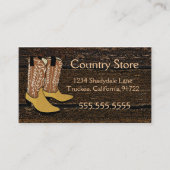 Cowboystiefel-Western-Thema Visitenkarte (Vorderseite)