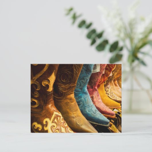 Cowboystiefel zum Verkauf, Arizona Postkarte (Stehend Vorderseite)