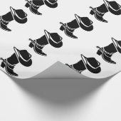 Cowboystiefelhut Geschenkpapier (Ecke)