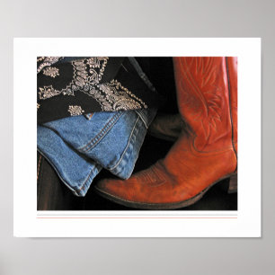 Cowboystiefelplakat Poster