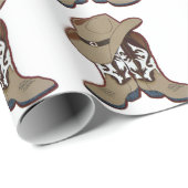 Cowboyveranstaltung Geschenkpapier (Rolleneckpunkt)