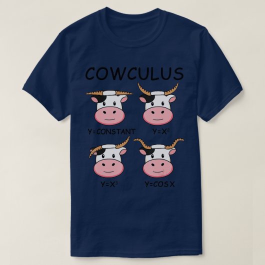 Cowculus Math Lovers Funny Cow Calculus Math Teach T-Shirt (Design vorne)