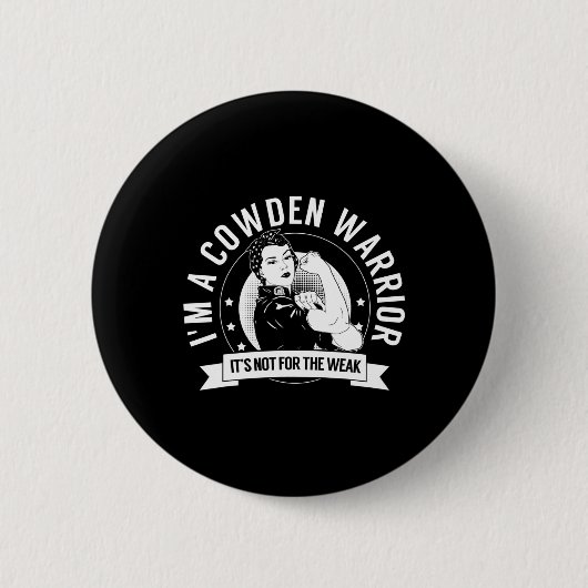 Cowden Warrior Nftw - Cowden Syndrome Awareness Button (Vorderseite)