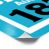 Cowes Isle of White Yacht Regatta Poster (Ecke)