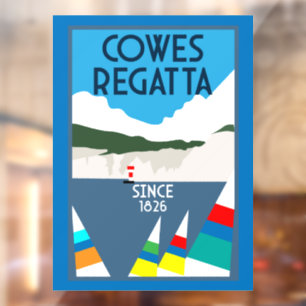 Cowes Isle of Wight Yacht Regatta Fensteraufkleber