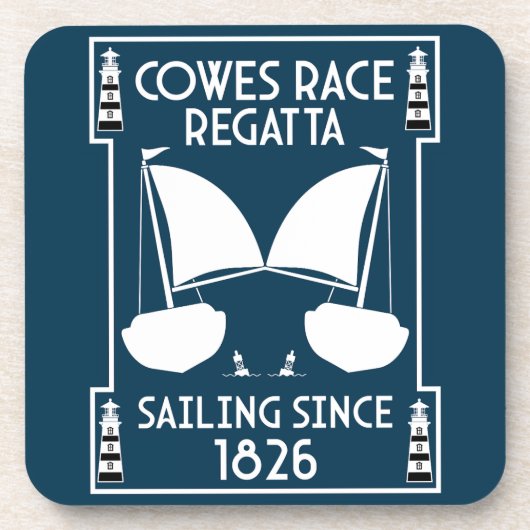 Cowes Isle of Wight Yacht Regatta Getränkeuntersetzer (Vorderseite)