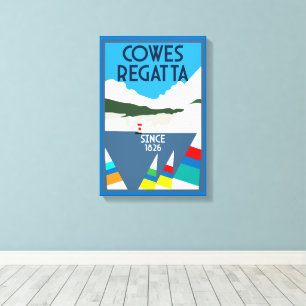 Cowes Isle of Wight Yacht Regatta Leinwanddruck
