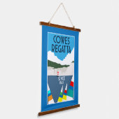 Cowes Isle of Wight Yacht Regatta Wandteppich Mit Holzrahmen (Gewinkelt)