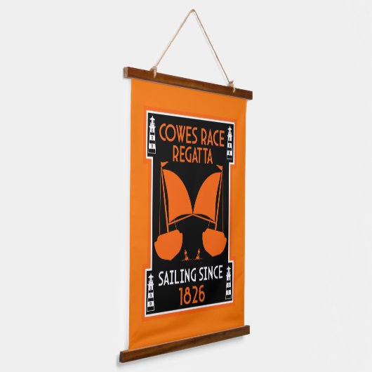 Cowes Isle of Wight Yacht Regatta Wandteppich Mit Holzrahmen (Gewinkelt)