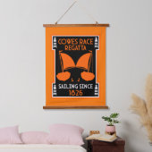 Cowes Isle of Wight Yacht Regatta Wandteppich Mit Holzrahmen (Schlafzimmer)