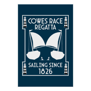 Cowes Isle of Wight Yachtregatta Poster