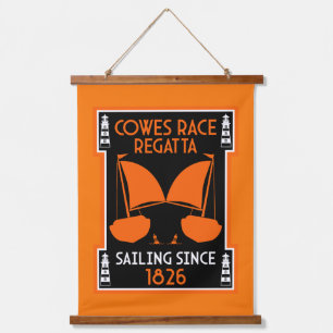 Cowes Isle of Wight Yachtregatta Wandteppich Mit Holzrahmen