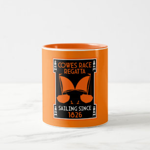 Cowes Isle of Wight Yachtregatta Zweifarbige Tasse