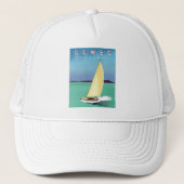 Cowes ist eine Art Reiseplakat. Truckerkappe (Vorderseite)