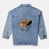 Cowgal Hat Cat Eyes Denim Jacket Jeansjacke (Rückseite)