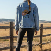 Cowgal Hat Cat Eyes Denim Jacket Jeansjacke