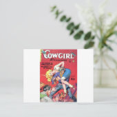 Cowgilrl und Outlaw Postkarte (Stehend Vorderseite)