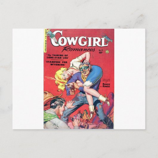 Cowgilrl und Outlaw Postkarte (Vorderseite)