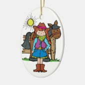Cowgirl3 Keramikornament (Links)