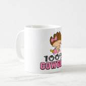 Cowgirl 100% kaffeetasse (Vorderseite Links)