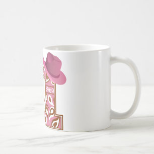 Cowgirl 1. Geburtstag Kaffeetasse